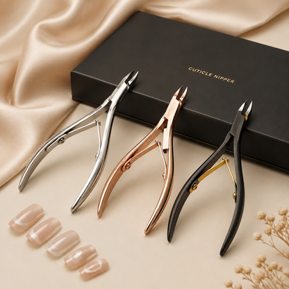Professional Cuticle Nipper, Stainless Steel Nail Cuticle Cutter with Sharp Jaw, Manicure Pedicure Trimmer Tool