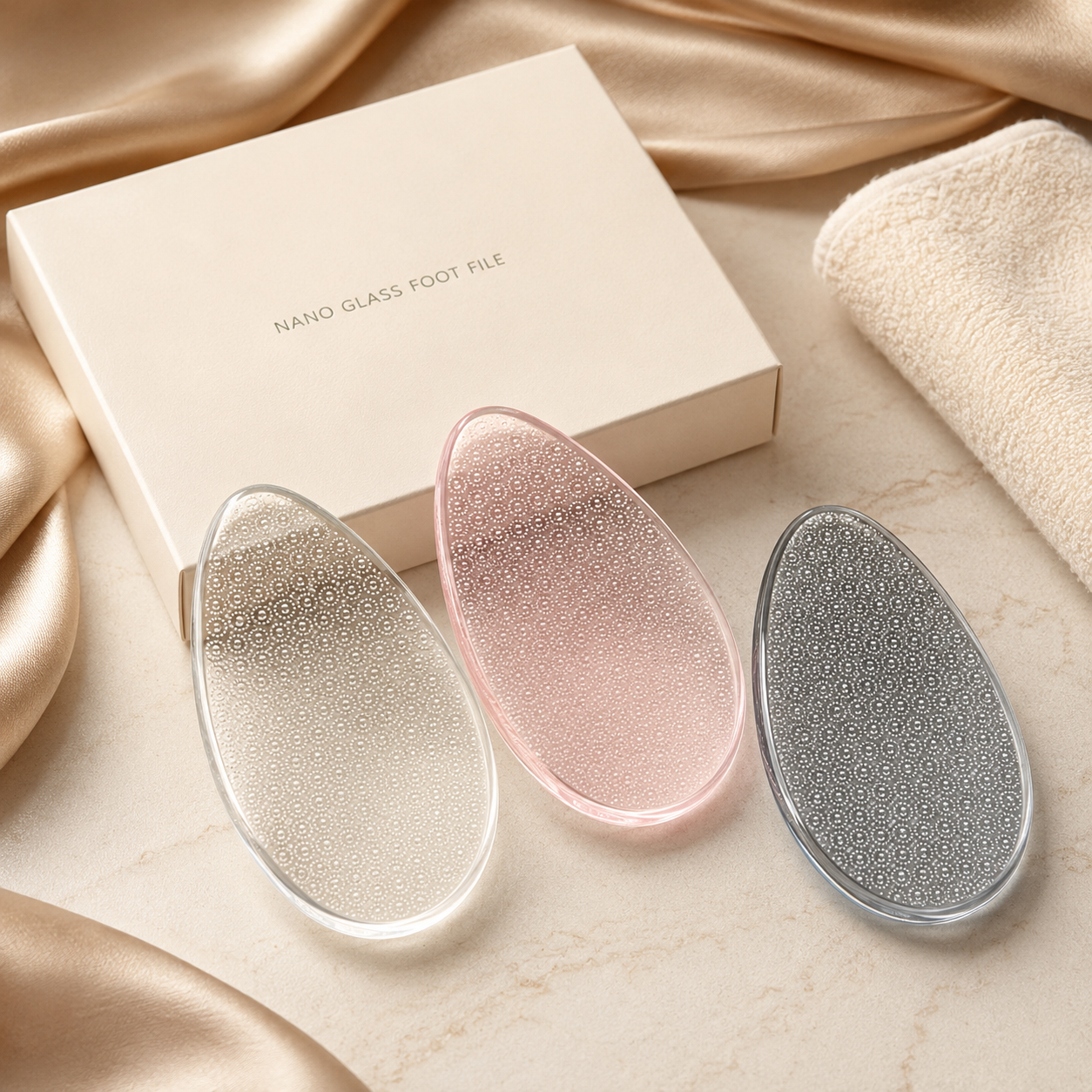 Nano Glass Foot File, Reusable Callus Remover for Smooth Heels
