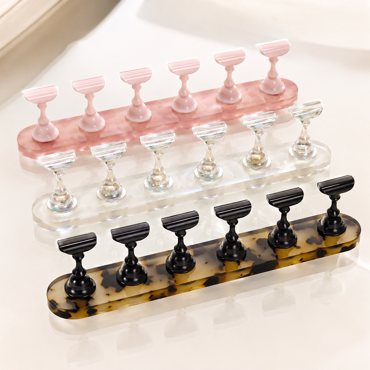 Magnetic Nail Stand Set, Nail Tip Holder for Press on Nails
