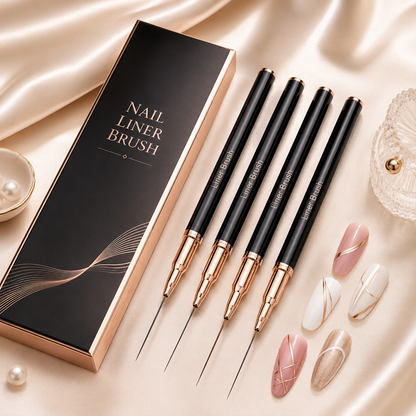Nail Liner Brush Set, Fine Detail Nail Art Brushes for Gel Polish, Thin Striping Painting Pens for DIY Manicure
